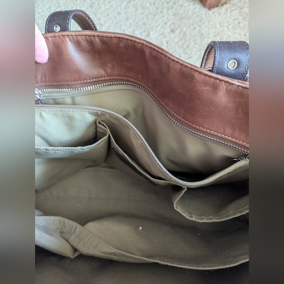 Coach Rich Brown Leather Shoulder Bag - Picture 5 of 7